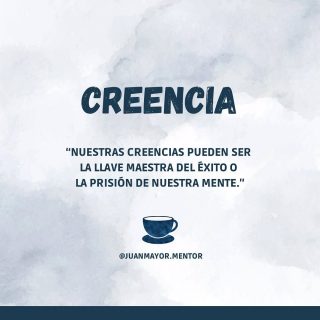Nuestras creencias están profundamente arraigadas en nuestro subconsciente, moldeando cómo vemos y experimentamos el mundo. Al entender y cambiar estas creencias, podemos reprogramar nuestra mente subconsciente. Nuestras creencias pueden ser la llave maestra del éxito o la prisión de nuestra mente.

#psicologia #reflexion #motivacion #tazadiariadereflexion #escritos #mentoría #coaching #desarrollo