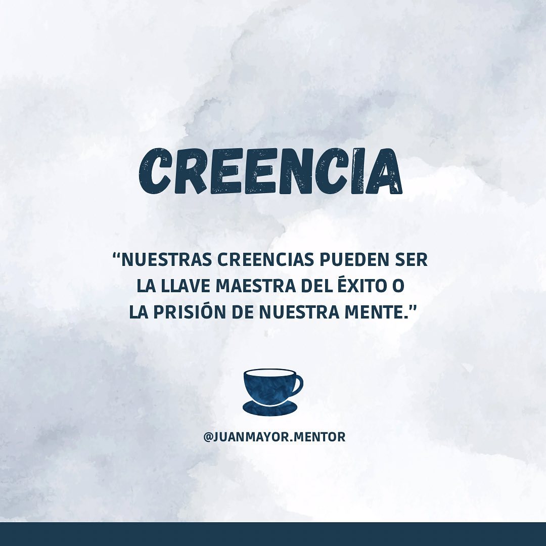 Nuestras creencias están profundamente arraigadas en nuestro subconsciente, moldeando cómo vemos y experimentamos el mundo. Al entender y cambiar estas creencias, podemos reprogramar nuestra mente subconsciente. Nuestras creencias pueden ser la llave maestra del éxito o la prisión de nuestra mente.

#psicologia #reflexion #motivacion #tazadiariadereflexion #escritos #mentoría #coaching #desarrollo